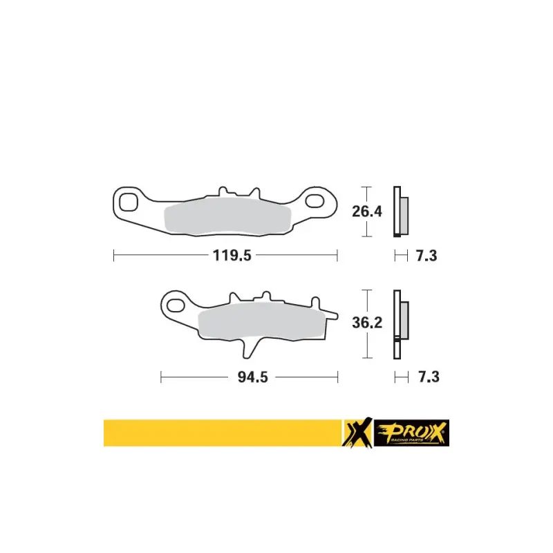 Szybka dostawa ProX Klocki Hamulcowe Przednie KX80/85/100 ‘97-20 + RM85 ‘05-20 (odpowiednik EBC FA258) - BOX 10 szt