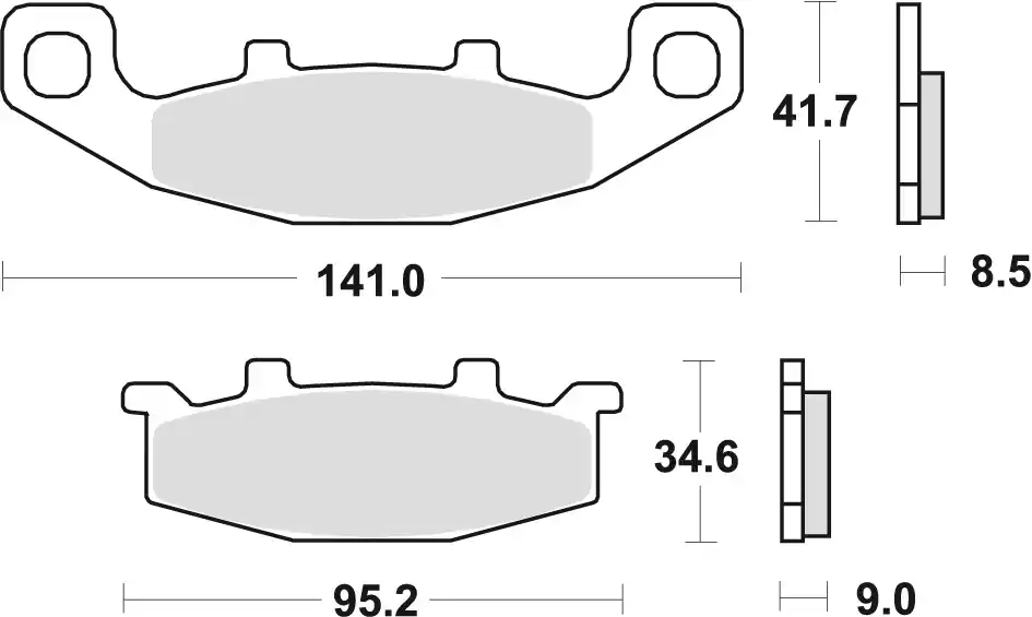 Klocki hamulcowe TRW MCB 569 SV Nowy