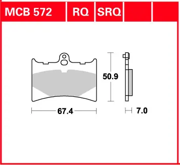 Oferta Klocki hamulcowe TRW MCB 572 SRQ