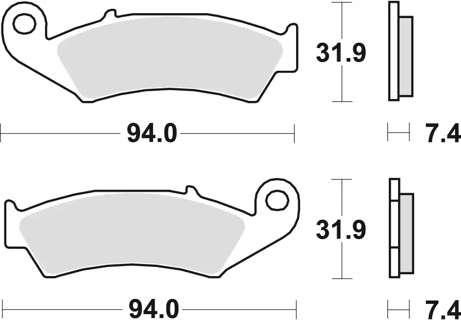 Wyjątkowa oferta Klocki hamulcowe TRW MCB 574 SI