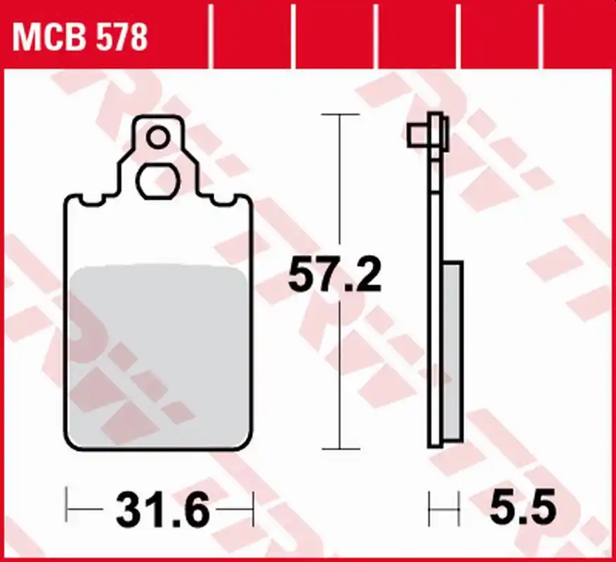 Klocki hamulcowe TRW MCB 578 Oferta