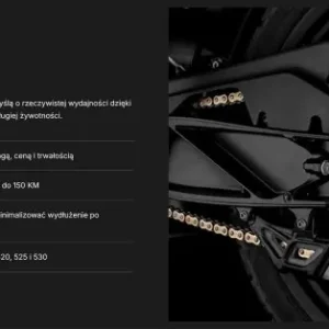 Zniżka TSUBAKI ŁAŃCUCH NAPĘDOWY 525 RQ2 118 PROFESSIONAL ROAD X-RING CHAIN KOLOR ZŁOTO CZARNY G&B (118 OGNIW, OTWARTY ZAKUWKA W ZESTAWI