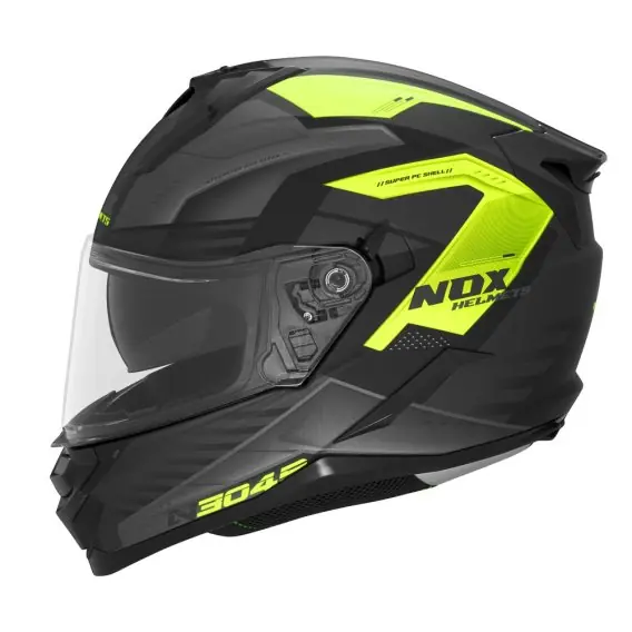 Wyprzedaż NOX PROMOCJA KASK INTEGRALNY (FULL FACE) Z BLENDĄ N304S CARVER KOLOR CZARNY/ŻÓŁTY FLUO MAT ROZMIAR L