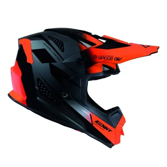 Dodaj do koszyka KENNY RACING KASK CROSS/ENDURO TRACK GRAPHIC SPEED NEON ORANGE KOLOR POMARAŃCZOWY/CZARNY ROZMIAR S