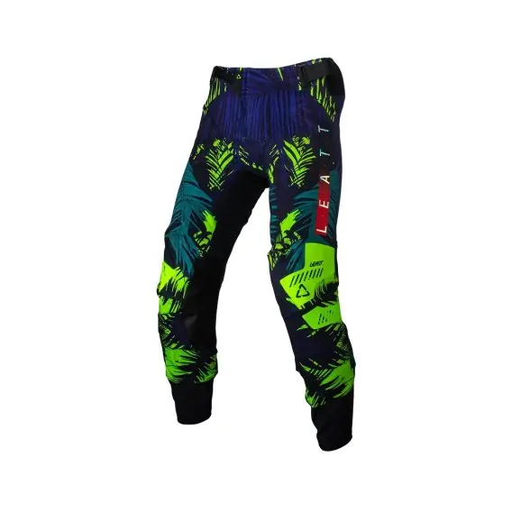 LEATT SPODNIE MOTO 5.5 I.K.S PANTS JUNGLE KOLOR CZARNY/GRANATOWY/ZIELONY FLUO ROZMIAR S Łatwy zwrot