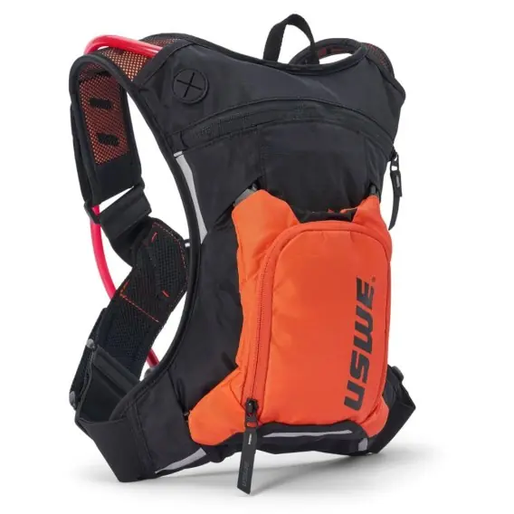 Darmowy zwrot USWE CAMEL BAG MOTO HYDRO 3 FACTORY ORANGE KOLOR CZARNY/POMARAŃCZOWY MOTO/ROWER POJEMNOŚĆ 2L PŁYN (3L PLECAK + 2L PŁYN) - ZASTĘP