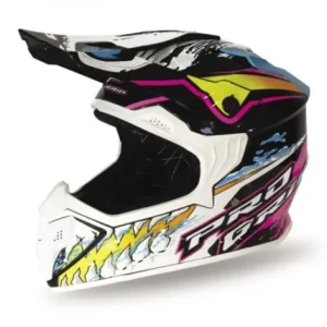 PROGRIP KASK PG3009 JURASSIC CROSS DZIECIĘCY / JUNIOR / KID KOLOR BIAŁY/CZARNY/RÓŻOWY/SELEDYNOWY ROZM. S (3009-382) ( HOMOLOGACJ Obniżka ceny
