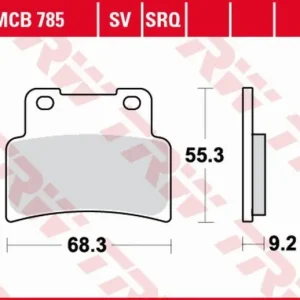 Darmowy zwrot TRW ZF KLOCKI HAMULCOWE KH432 SINTER TRACK APRILIA RS 125 ‘07-‘13, SL 750 SHIVER/DROSODURO ‘07-‘17, NA 850 MANA ‘07-‘16, SL 900