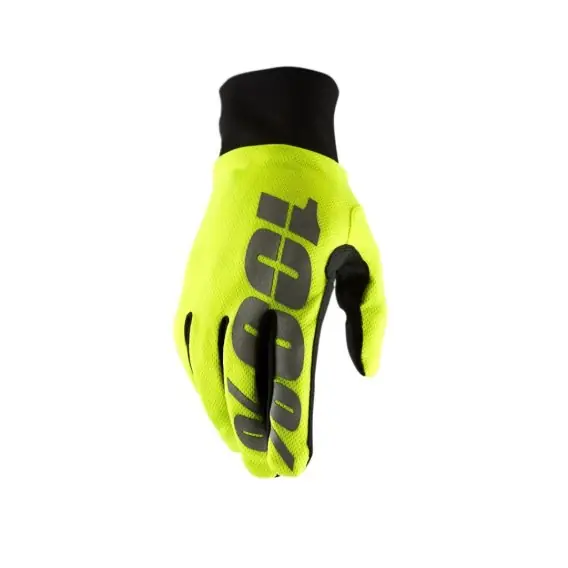 100 PROCENT RĘKAWICE ZIMOWE CROSS/ENDURO HYDROMATIC NEON YELLOW (WODOODPORNE) KOLOR ŻÓŁTY FLUO ROZMIAR M Wyprzedaż