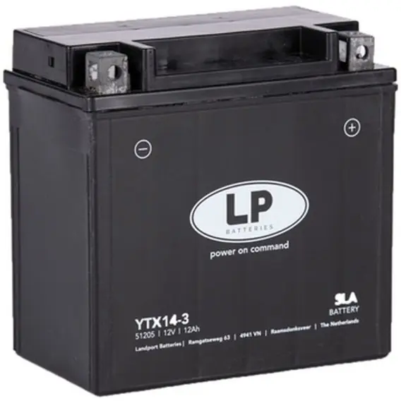 Wyjątkowa oferta LANDPORT AKUMULATOR YTX14-3 (MS LTX14-3) 12V 12AH (151X87X145MM) SLA BEZOBSŁUGOWY - ZALANY (4)