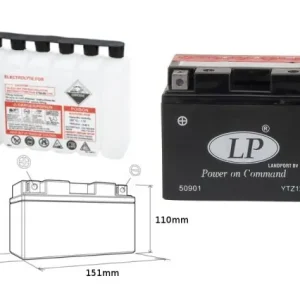 Oferta czasowa LANDPORT AKUMULATOR YTZ12S-BS (MA LTZ12S-BS) 12V 11AH 150X88X110 (GTZ12S) BEZOBSŁUGOWY - ELEKTROLIT OSOBNO (4) UE2019/1148