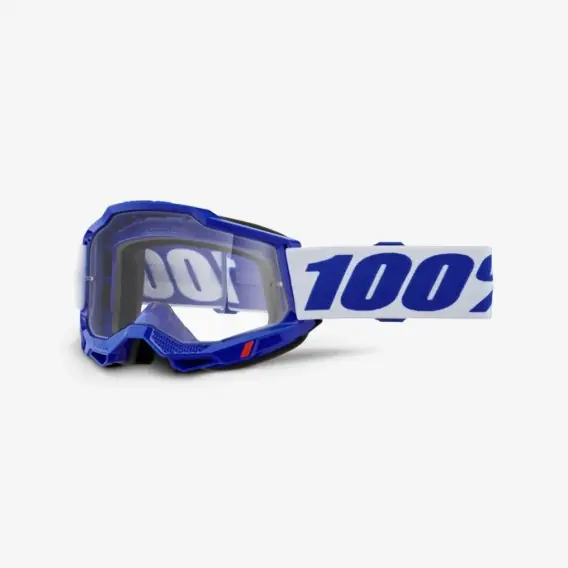 100 PROCENT GOGLE ACCURI 2 BLUE - CLEAR LENS - KOLOR NIEBIESKI/BIAŁY SZYBKA PRZEŹROCZYSTA Tylko dziś