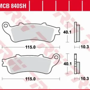 Ograniczona ilość TRW ZF KLOCKI HAMULCOWE KH261 SINTER STREET HONDA GL 1800 GOLD WING ‘01-‘17, VFR 800F ‘06-‘13, XL 1000V VARADERO ‘04-‘11, CBR 11