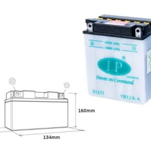 Tylko dziś LANDPORT AKUMULATOR YB12A-A (MB LB12A-A) 12V 12AH 134X81X160 (GB12AA) OBSŁUGOWY - BEZ ELEKTROLITU (5) - WYCOFANY Z OFERTY