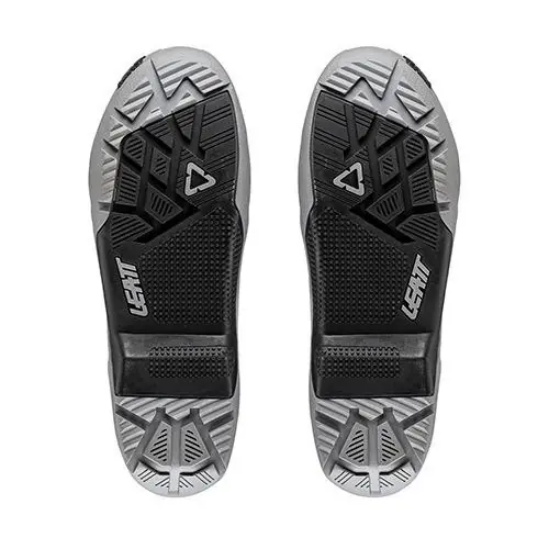 Nowy LEATT PODESZWA (PARA) DO BUTÓW CROSS 4.5/5.5 FLEXLOCK SOLE PAIR GREY/BLACK KOLOR SZARY/CZARNY ROZMIAR 47/48 (CZĘŚCI ZAMIENNE)