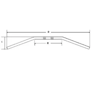 Popularny TRW ZF KIEROWNICA STALOWA 22MM DRAGBAR MEDIUM KOLOR CZARNY