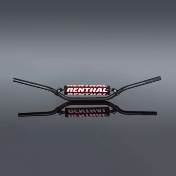 Nie przegap RENTHAL KIEROWNICA 7/8 CALA (22MM) MX HANDLEBAR BLACK CR HIGH/RICKY JOHNSON PADDED KOLOR CZARNY Z GĄBKĄ