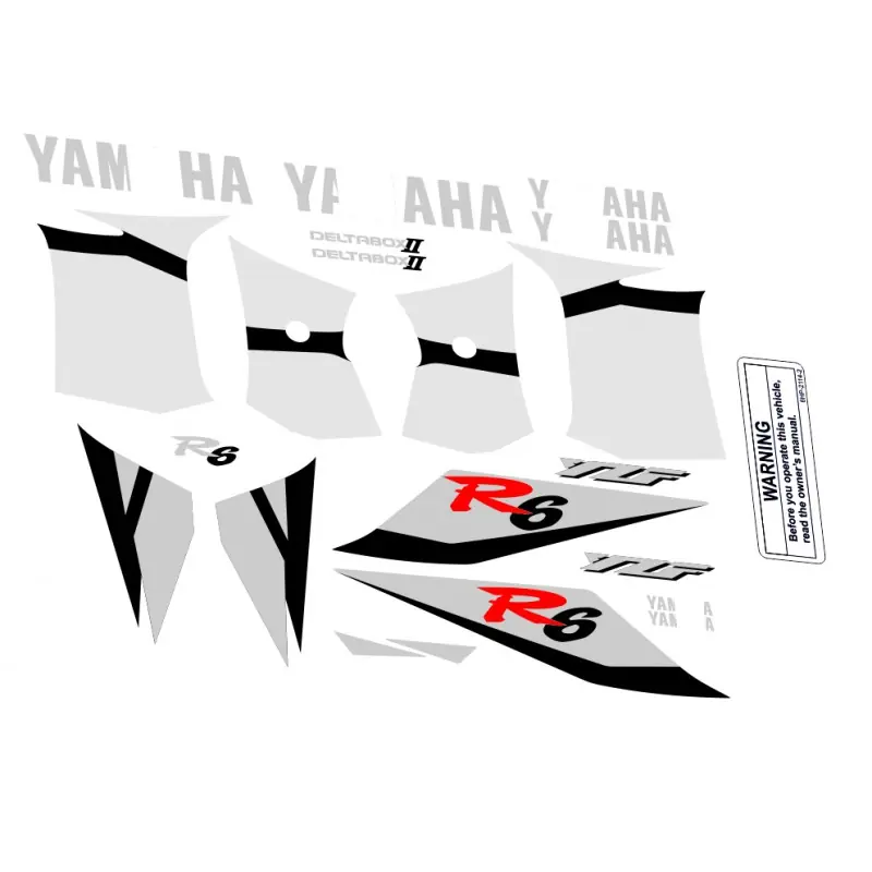 Bezpieczne zakupy NAKLEJKI YAMAHA YZF R6 2002 CZERWONY