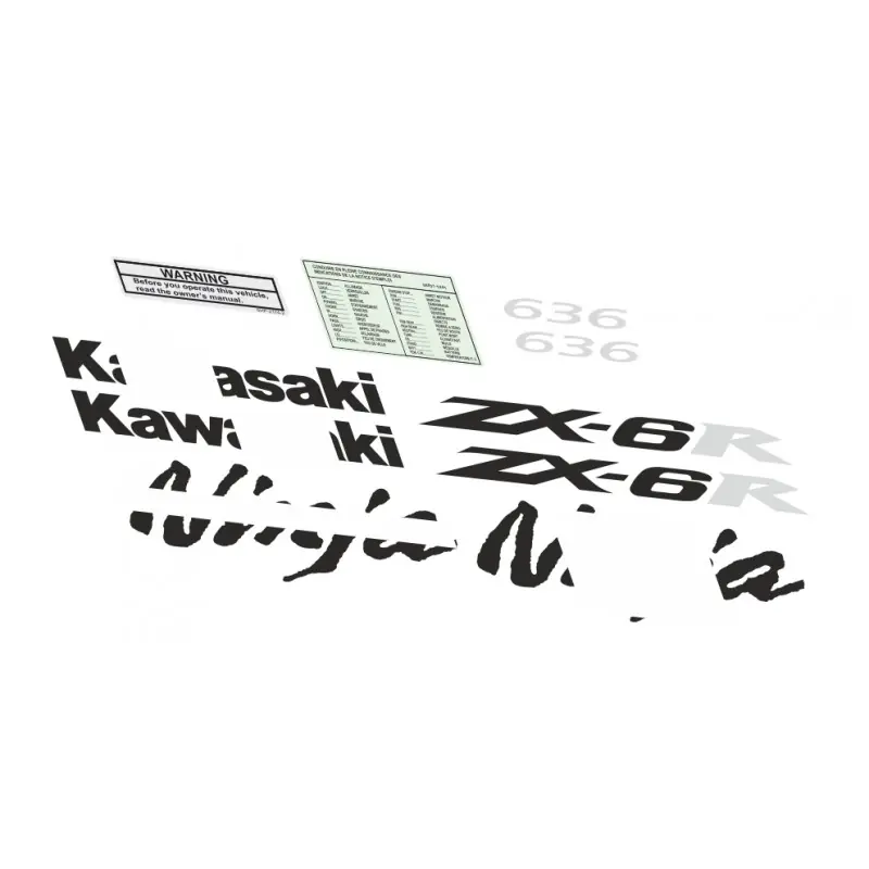 Bezpieczna płatność NAKLEJKI KAWASAKI ZX 6R 2006 ZIELONY
