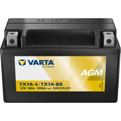 Akumulator VARTA Powersports AGM YTX7A-BS Do wyczerpania zapasów