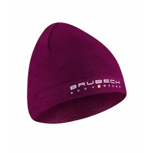 Czapka wełniana Brubeck Active Wool śliwkowy S/M Ekspresowa dostawa