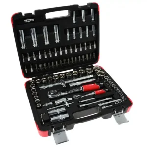 GEKO Zestaw profesjonalnych kluczy nasadowych 94el. 1/4"-1/2" 25GW Zamów dziś