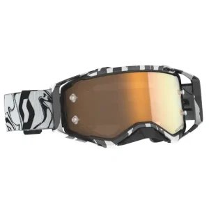 Wyprzedaż Gogle Prospect Amplifier marble black/white / gold chrome works SCOTT