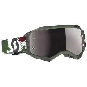Gogle Scott Fury Dark Green/White Silver Chrome+Clear Wybór klientów