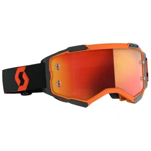 Gogle Scott Fury Orange/Black Orange Chrome+Clear Popularny