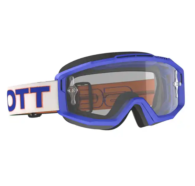 Gogle Split OTG white/blue / clear works SCOTT Premium