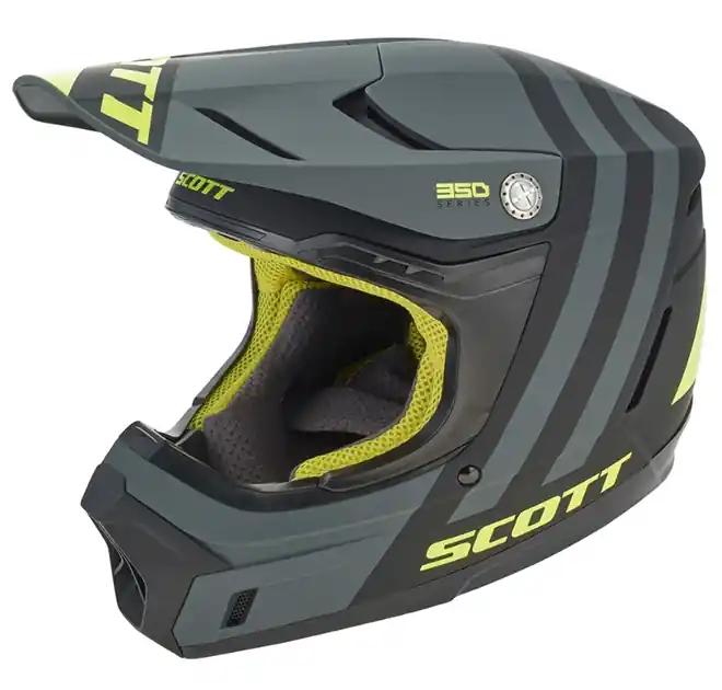 Kask SCOTT 350 EVO Plus Dash ECE black/fluo yellow XL Wyprzedaż