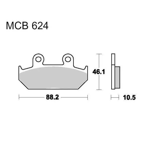 Klocki hamulcowe TRW MCB624 Sprawdź teraz