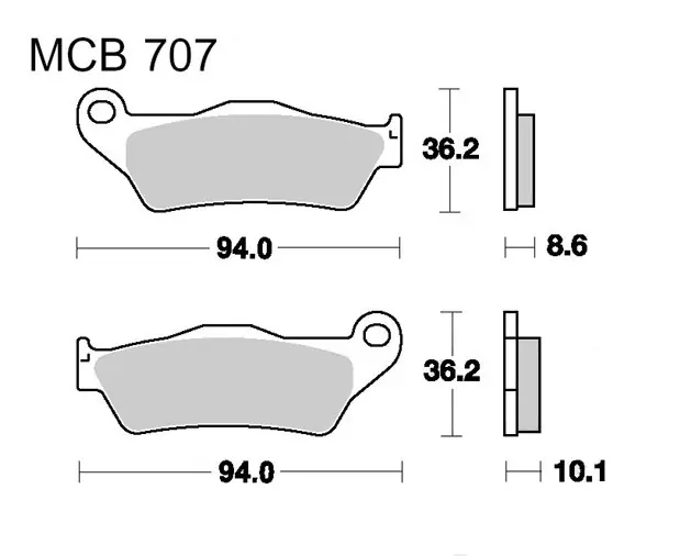 Klocki hamulcowe TRW MCB707SH Kup teraz