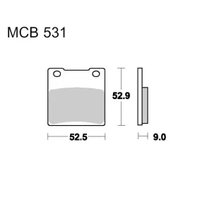Klocki hamulcowe TRW MCB531 Bestseller