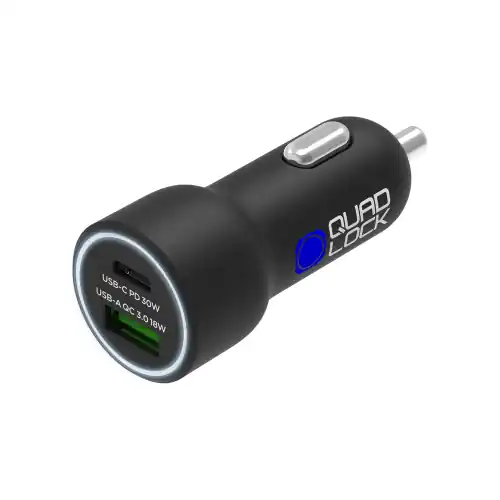 艁adowarka samochodowa Quad Lock庐 48W - USB-C PD + USB-A QC3.0 Do wyczerpania zapasów